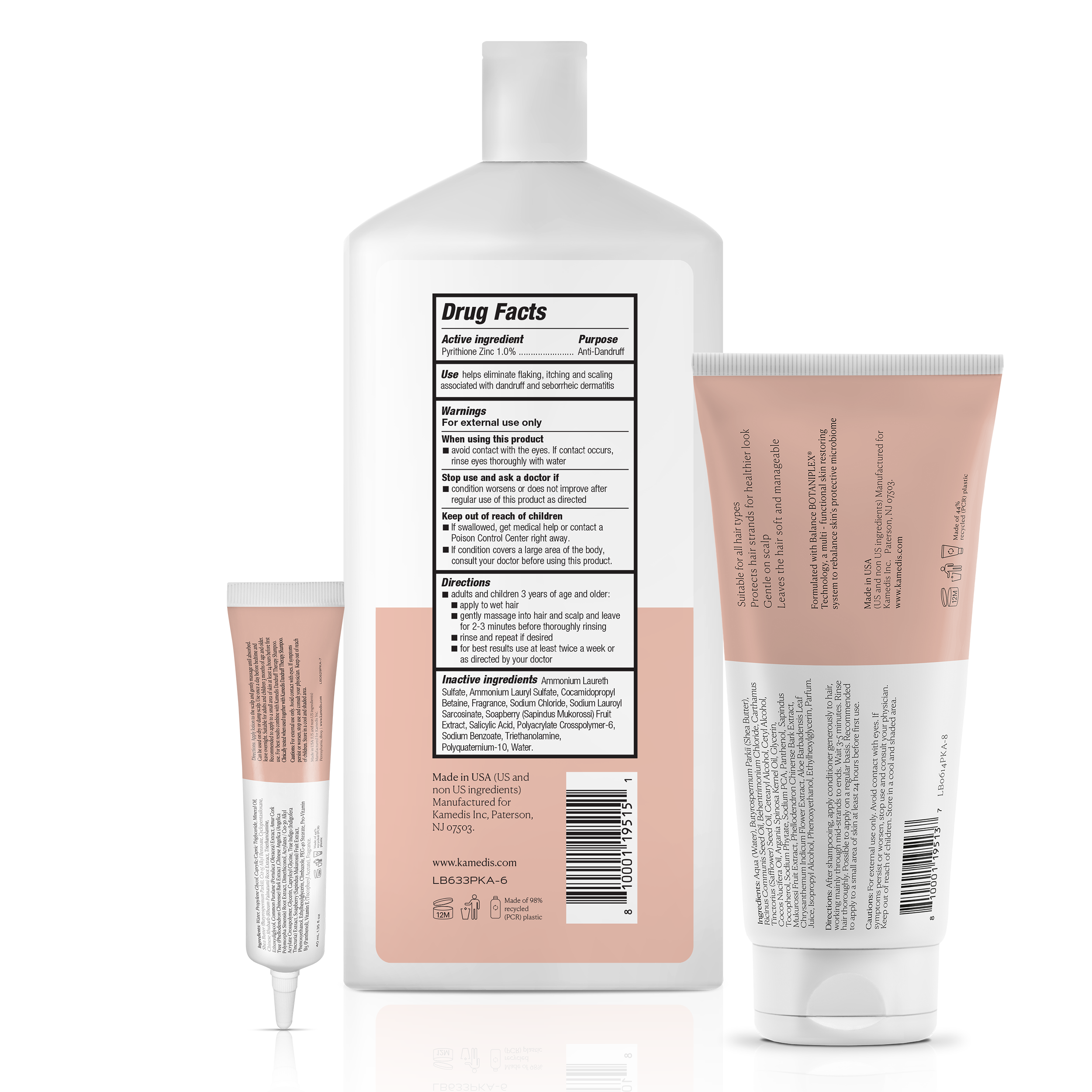 Dandruff Treatment Kit: Shampoo + Conditioner + Scalp Lotion (PAUSE)